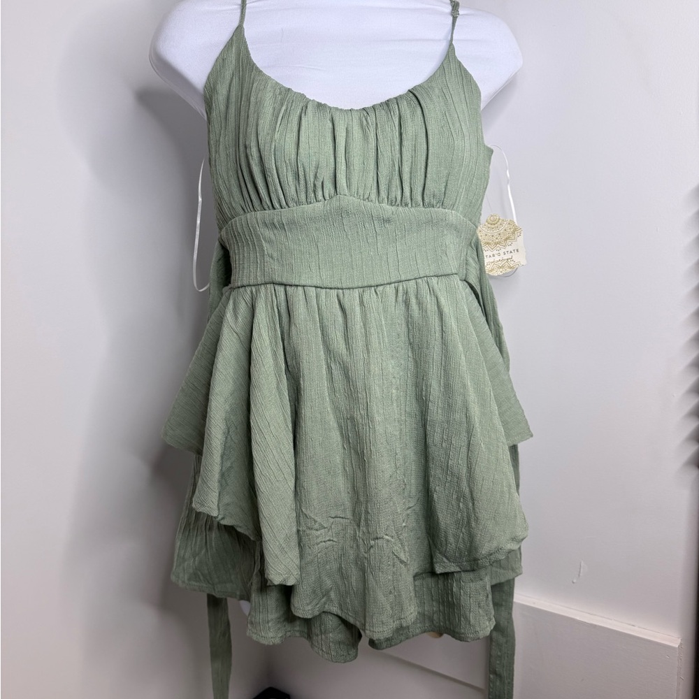 Altar'd State Dusty Sage Romper